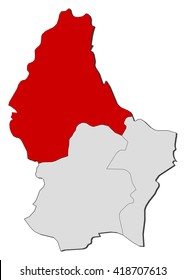 Map - Luxembourg, Diekirch