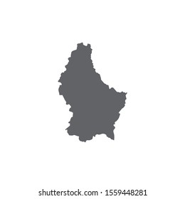 map of Luxembourg. Vector illustration