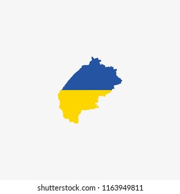 Map of Lviv - Ukraine Vector Illustration
