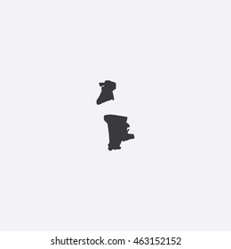 Map of Macau Vector Illustration