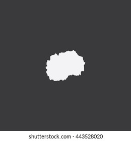 Map of Macedonia Vector Illustration
