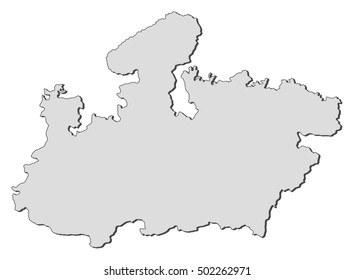 614 Madhya pradesh map vector Images, Stock Photos & Vectors | Shutterstock