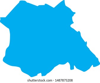 Map of Madison county in georgia state in usa