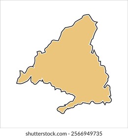 Map of Madrid, Spain vector illustration design