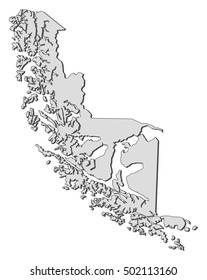 Map - Magellan And Chilean Antarctica (Chile)