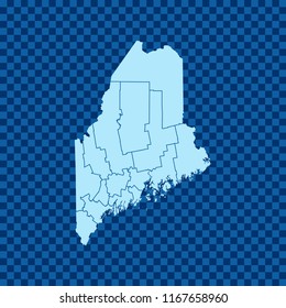 map of Maine