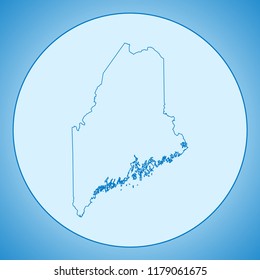 map of Maine