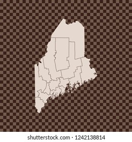 map of Maine