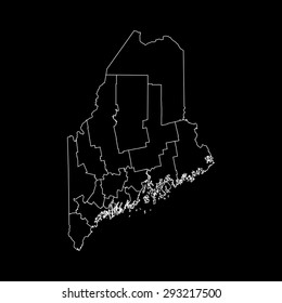 map of Maine