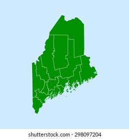 map of Maine
