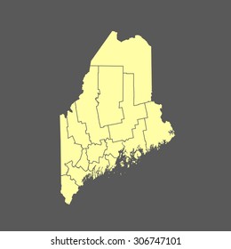 map of Maine