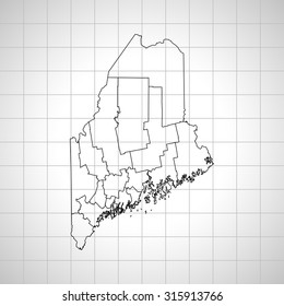 map of Maine