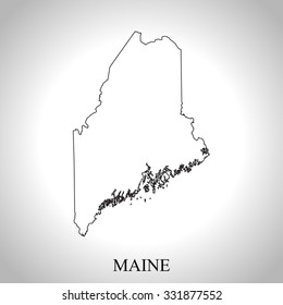 map of Maine