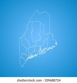 map of Maine