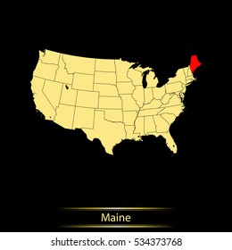 map of Maine