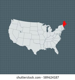 map of Maine