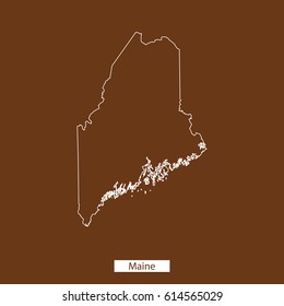 map of Maine