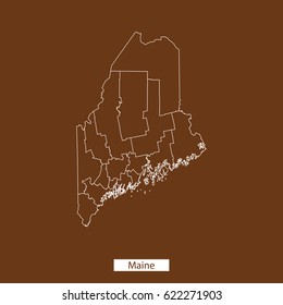 map of Maine