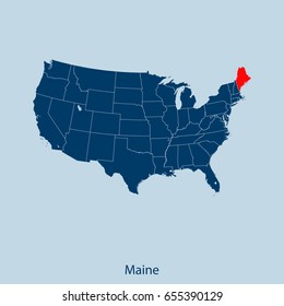 map of Maine
