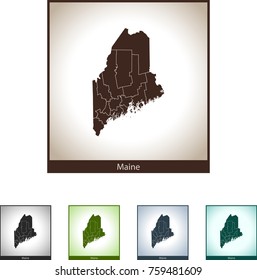 map of Maine