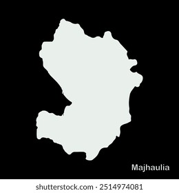 Mapa de Majhaulia Block, Distrito de Champaran, Estado de Bihar, República de la India, Gobierno de Bihar, territorio indio, India oriental, política, aldea, turismo