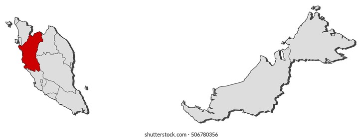 Map - Malaysia, Perak Darul Ridzuan