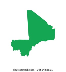 map of Mali colored icon. Illustration vector graphic of map of Mali.