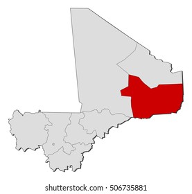 Map - Mali, Gao