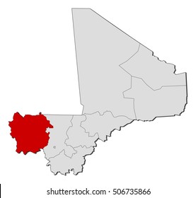 Map - Mali, Kayes