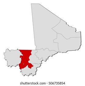 Map - Mali, Koulikoro
