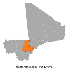 Map - Mali, Segou