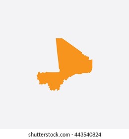 Map of Mali Vector Illustration