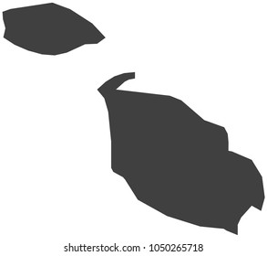 Map of Malta