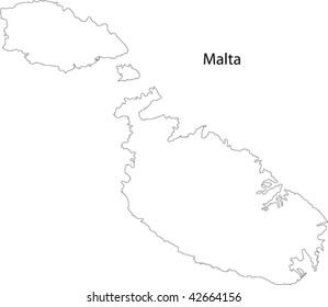 Map of Malta