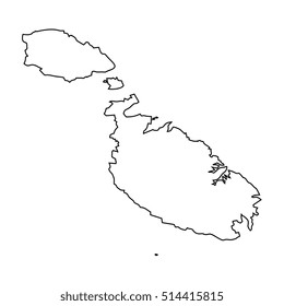 Map of Malta