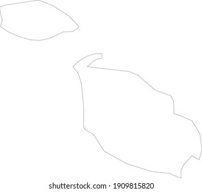 Mapa de Malta, Malta, fronteras, país, esquema, mapa, 