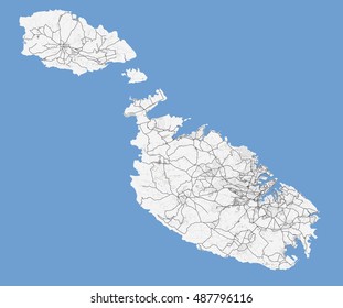 7,113 Malta map Images, Stock Photos & Vectors | Shutterstock