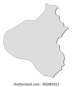 Map - Manawatu-Wanganui (New Zealand)