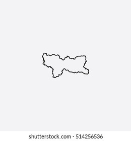 Map of Manizales Vector Illustration