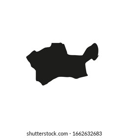 map of mardin region, turkey country