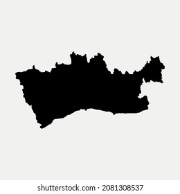 Mapa de Mardin - Turquía elemento gráfico Diseño de la plantilla de ilustración
