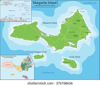 Map Of Margarita Island