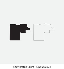 Map of Maricopa - Arizona graphic element Illustration template design

