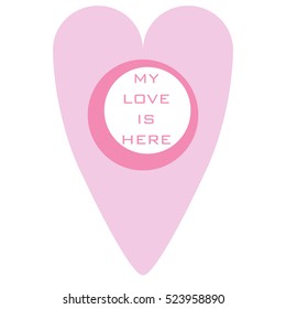 Map marker heart shape