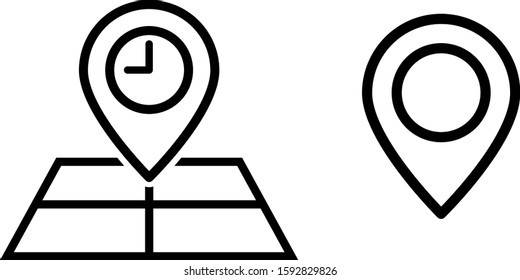 Map and marker history icons