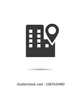 map marker icon city location vector 
