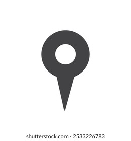 Map Marker icon Flat simple outline set