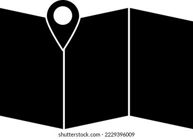 Map marker icon. Location pin line and glyph version, geo tag outline and filled vector sign..eps