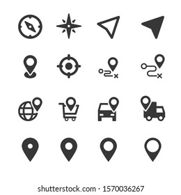 map marker icon location vector 