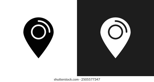 Map marker icon logo set vector